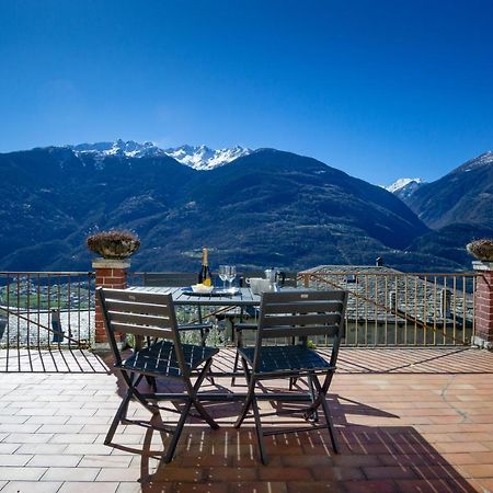 Panoramic Apartment Italian Alps Valtellina Near Sondrio, Tirano Poggiridenti Exterior photo